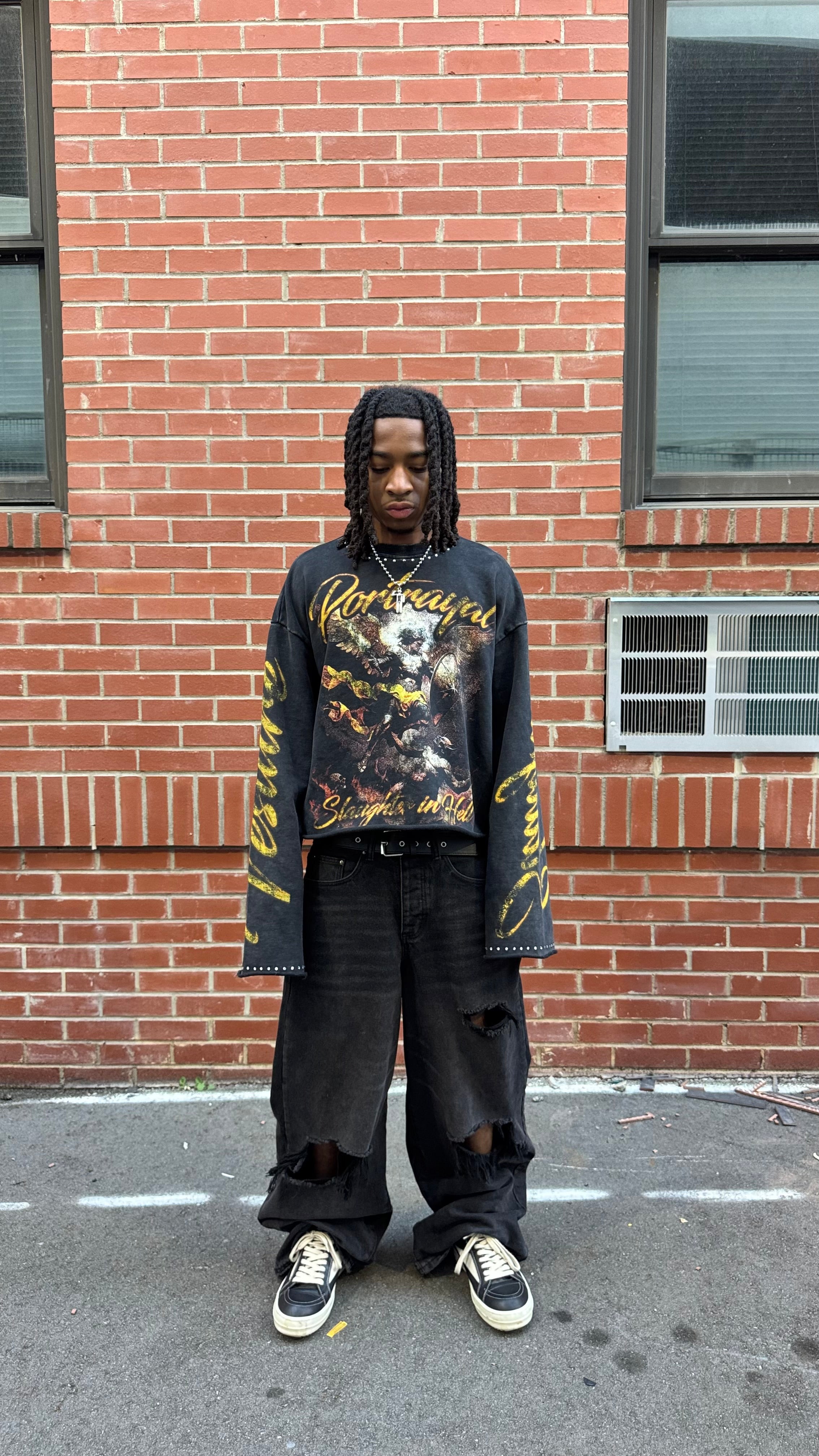 SLAUGHTER FLARED LONG SLEEVE (BLACK)